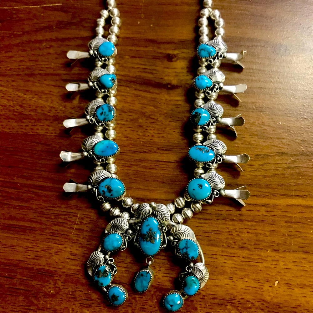 Navajo Turquoise Necklace - Real Turquoise! OBO